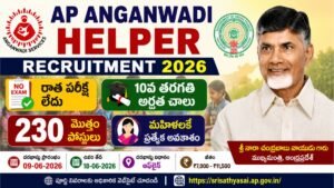 AP Anganwadi Helper Recruitment 2026
